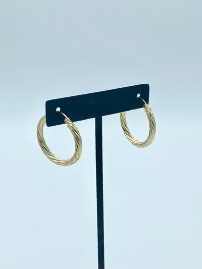 Mid Gold Hoop